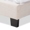 Baxton Studio Lexi Modern Light Beige Upholstered Full Size Bed 136-7436 - alternate 3